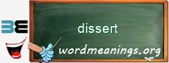 WordMeaning blackboard for dissert